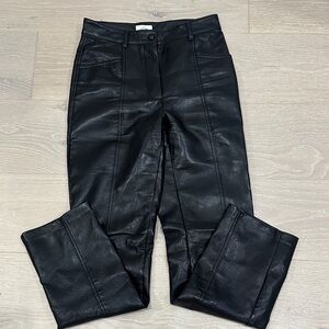 Aritzia Black Leather Pants